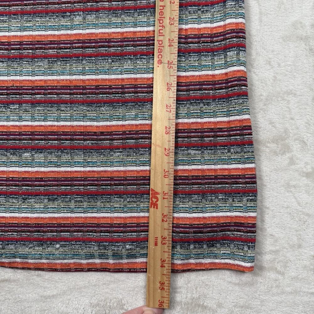 Revolve Privacy Please Women's Mini Dress XL Striped Metallic Ribbed - Picture 8 of 9